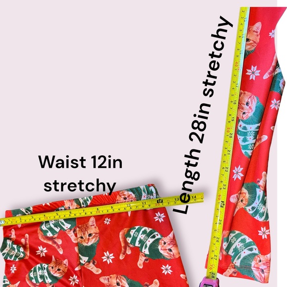 Small ugly Christmas cat sweater and matching leggings - Picture 3 of 6